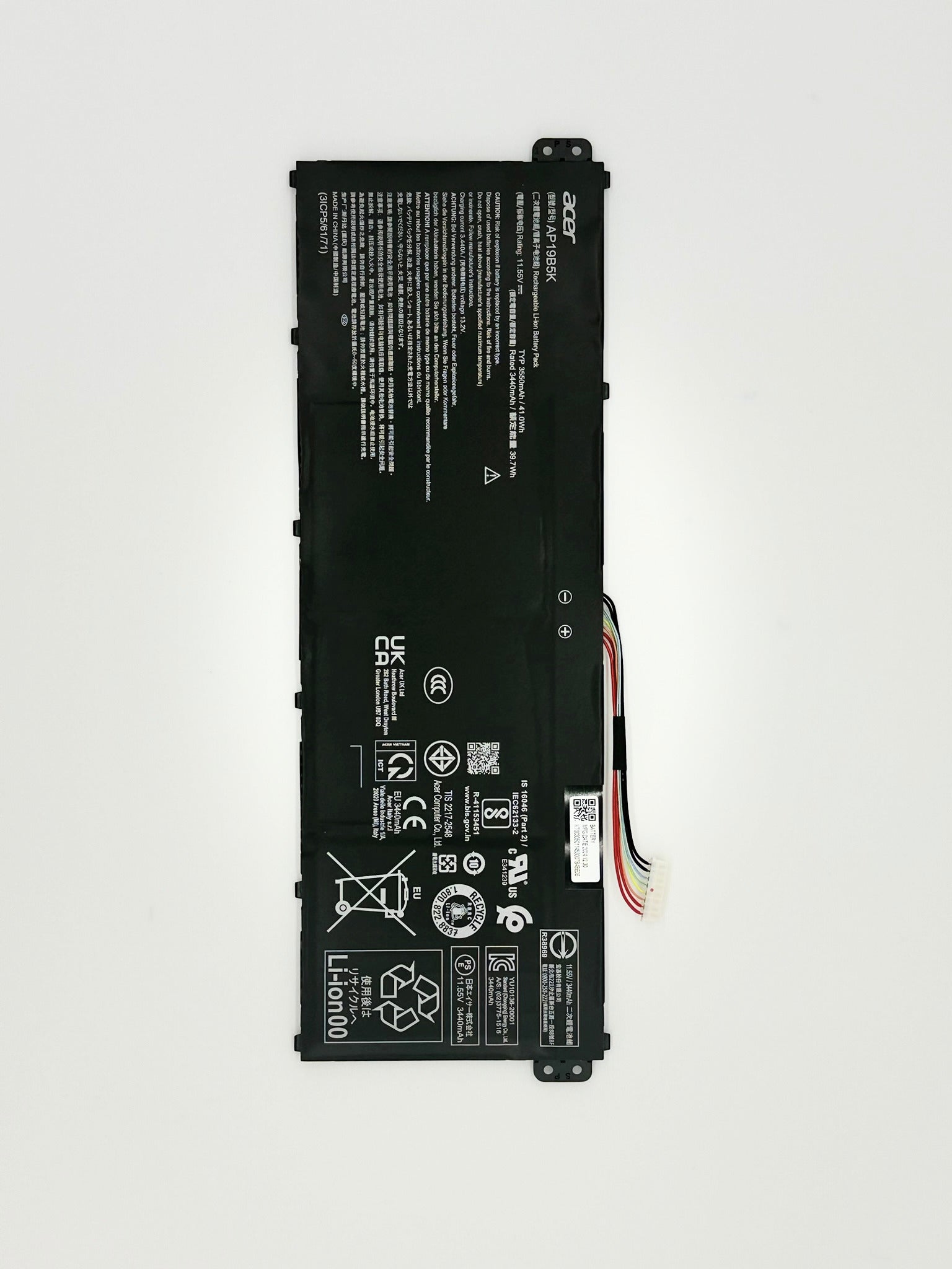 <strong>KT.00305.011</strong><br>Original Acer Akku - BATTERY.POLY.3550MAH.MAIN</br>