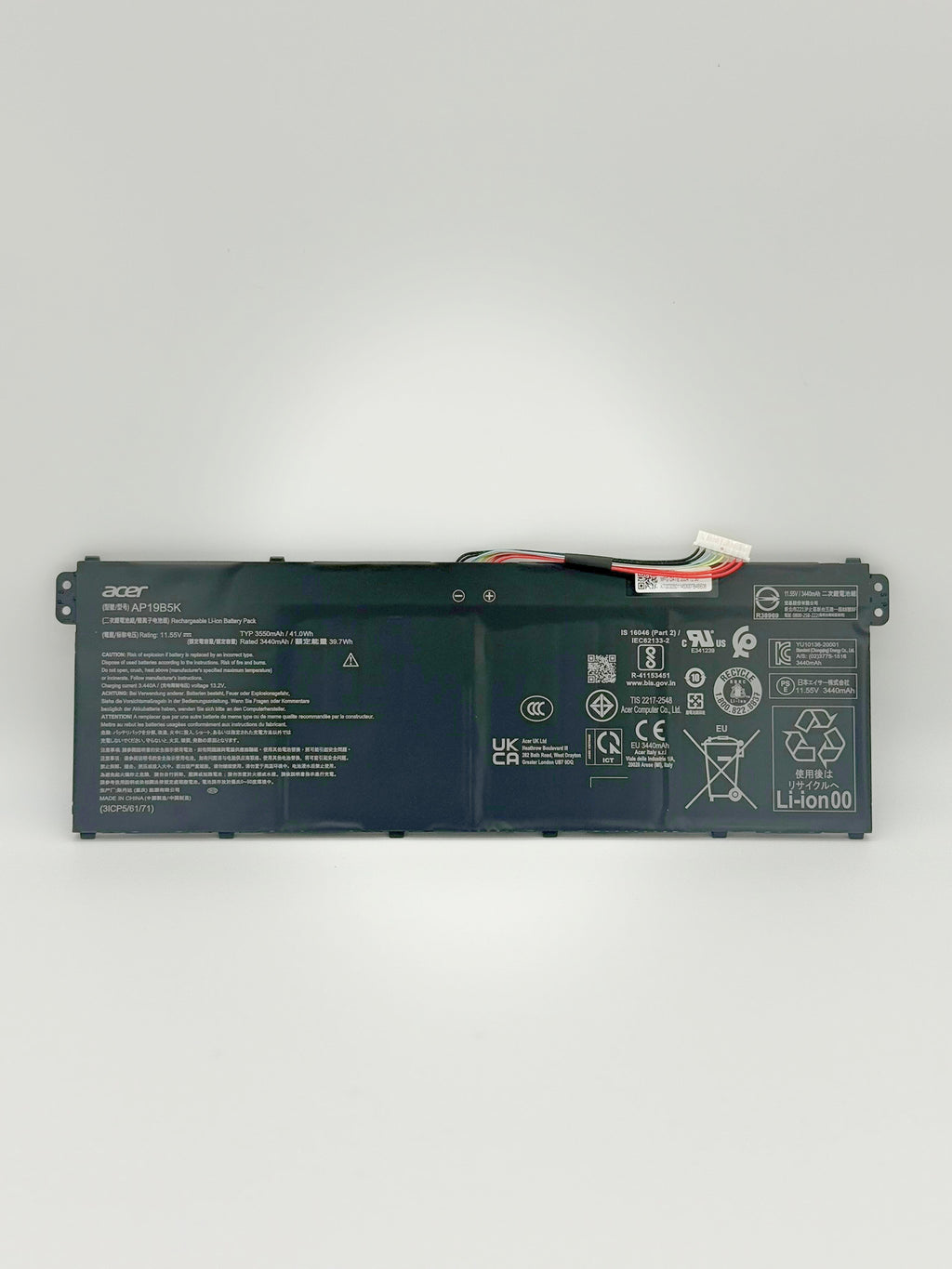 <strong>KT.00305.011</strong><br>Original Acer Akku - BATTERY.POLY.3550MAH.MAIN</br>