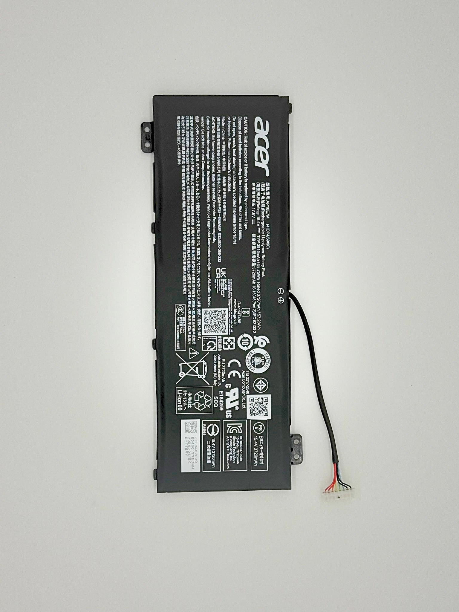 <strong>KT.00407.009</strong><br>Original Acer Akku - BATTERY.POLYMER.4C.3720MAH</br>